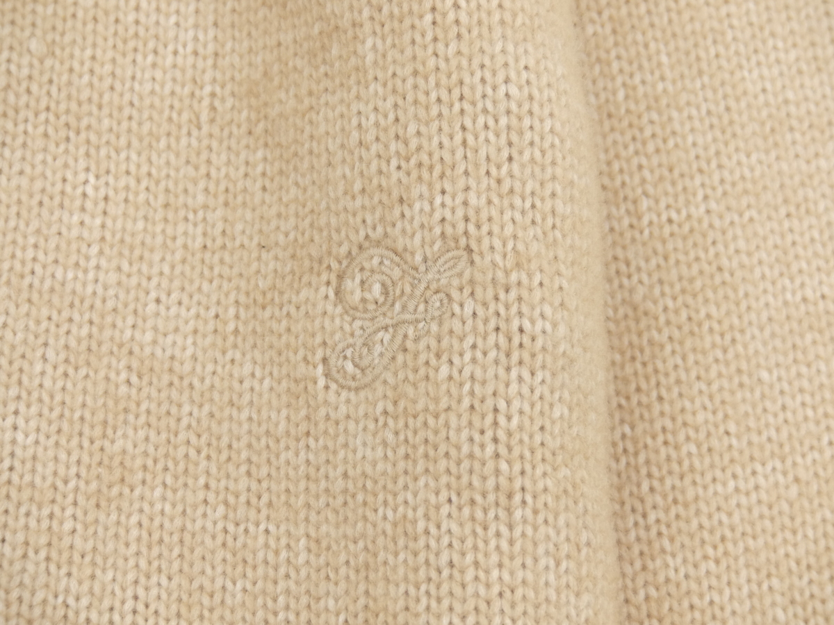 FOXEY セーター マシュマロ 40 アンティークキャメル カシミヤBLEND F刺繍 '19年商品 40186_画像5