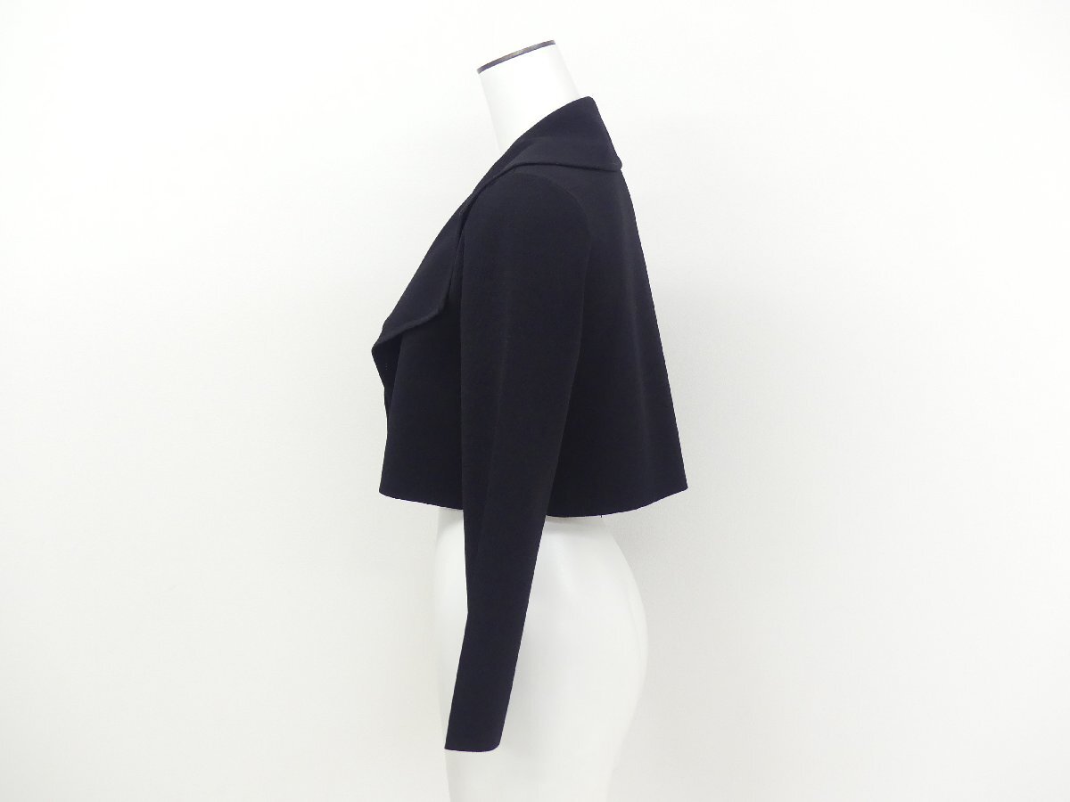 Sランク FOXEY ニットジャケット サハラ 42 ブラック アセテートBLEND '24年商品 44407_画像3