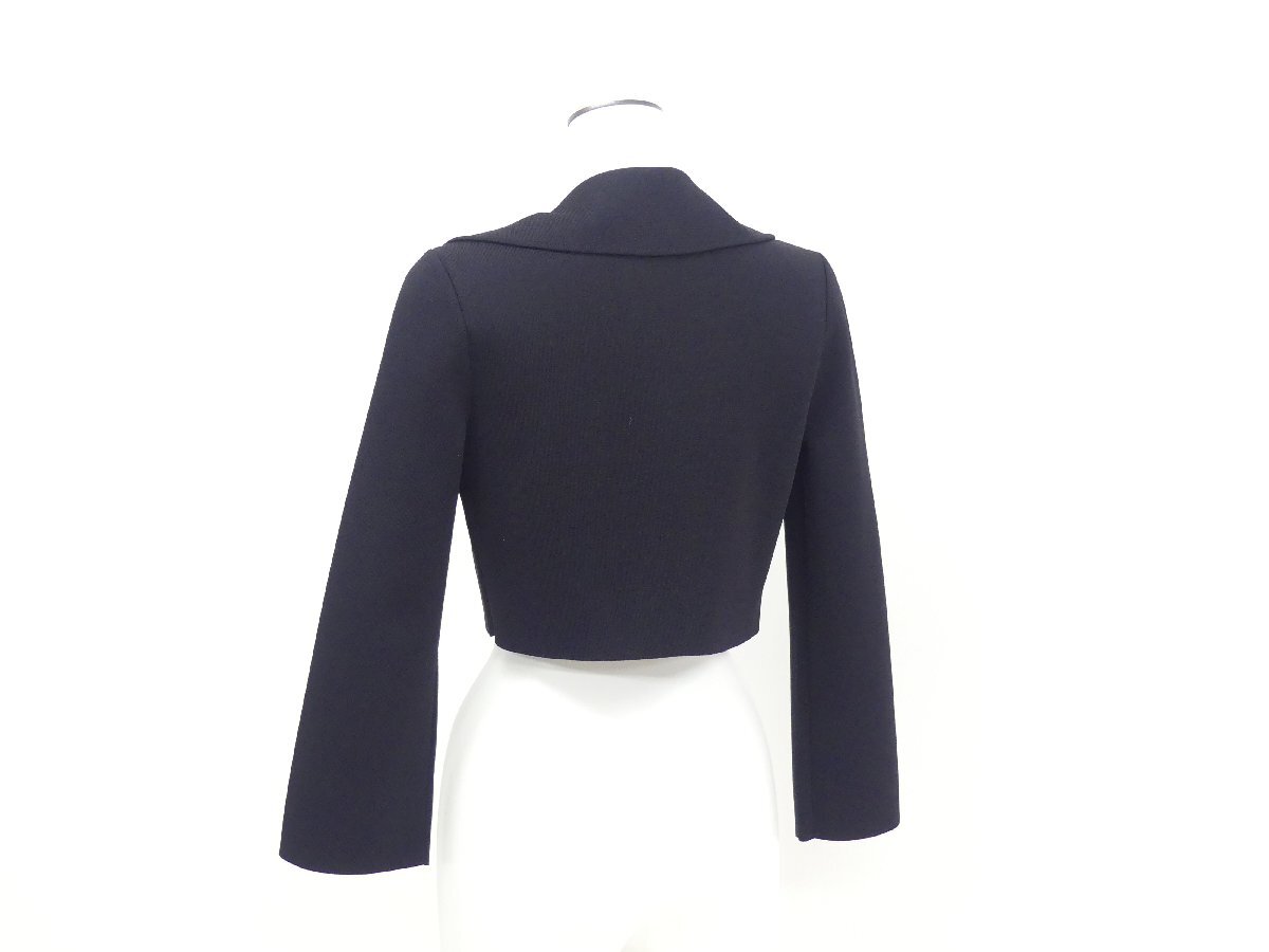 Sランク FOXEY ニットジャケット サハラ 42 ブラック アセテートBLEND '24年商品 44407_画像4