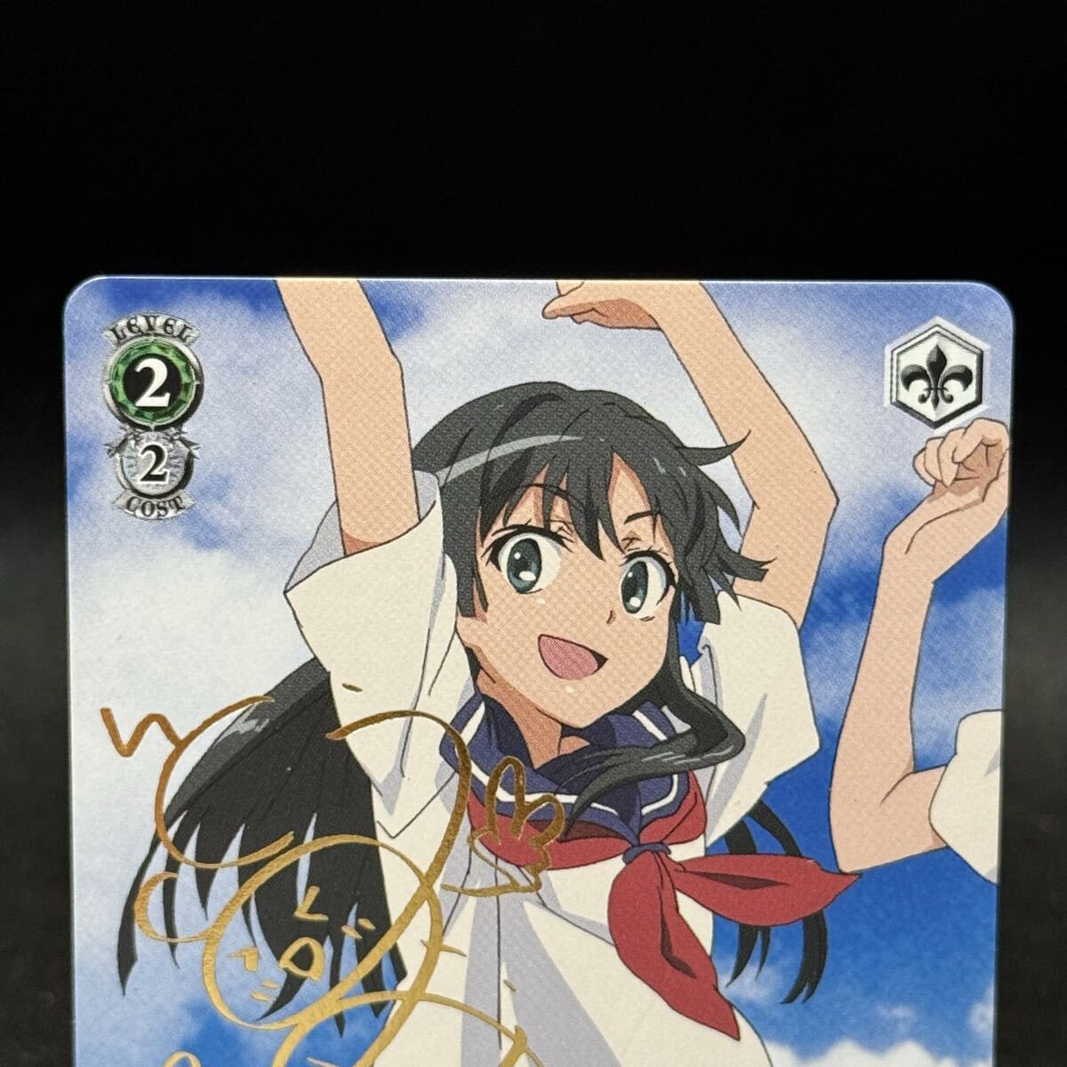 柵川中学の生徒 佐天 とある科学の超電磁砲レールガンTD金サイン箔押しヴァイス・シュヴァルツweiss schwarz railgun RG/w10-103涙子saten_画像2