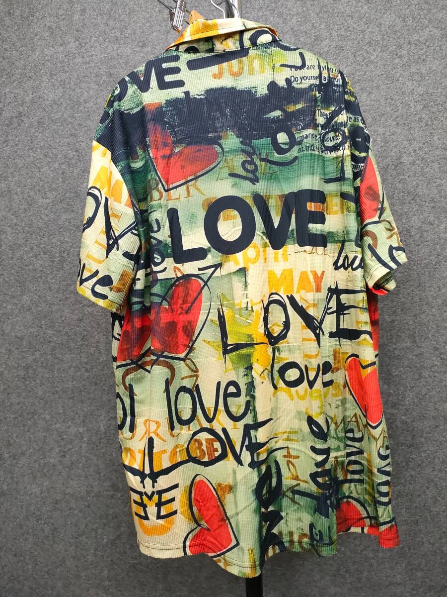 ★HARDADDY ハードダディ メンズ 半袖シャツ 柄シャツ 総柄 サイズ3XL_画像4