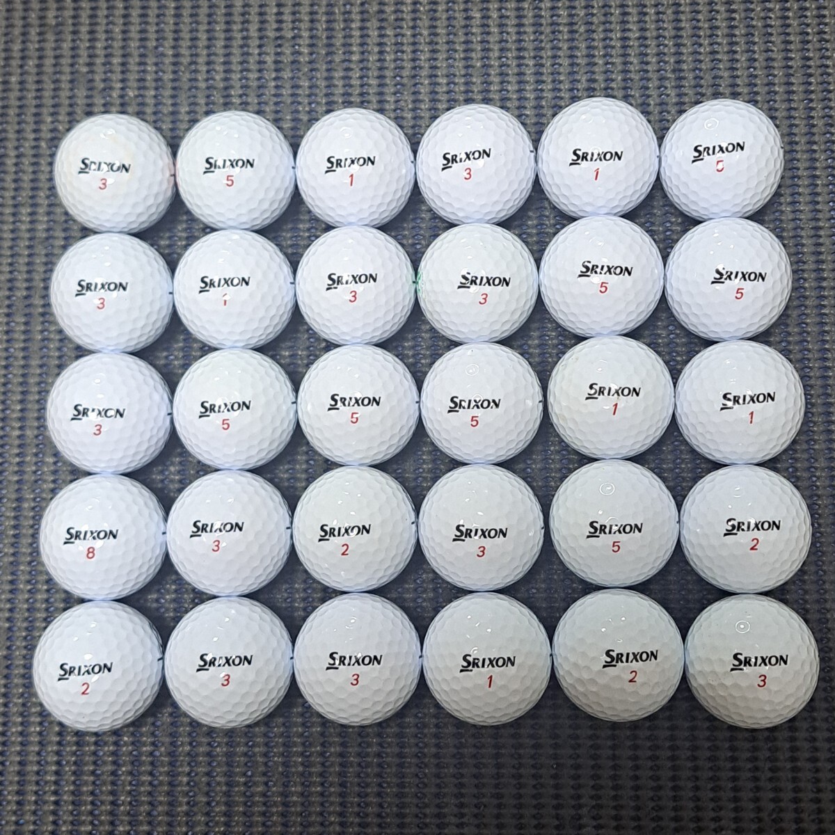 美品☆《X3》☆特A級・A級混合 30球 ホワイト 年式混合 SRIXON ロストボール スリクソン エックススリー x3 高品質_画像4