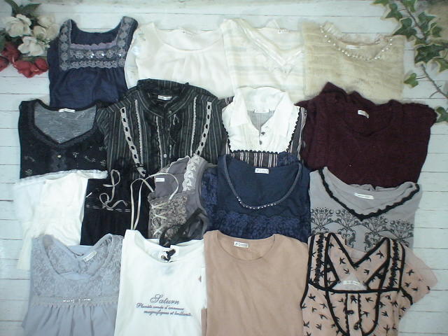 16-5124★M/Lサイズ・ALLアクシ-ズファムのみ★古着アイテム★40着セット★まとめ売り★古着★卸★仕入★洋服_画像7