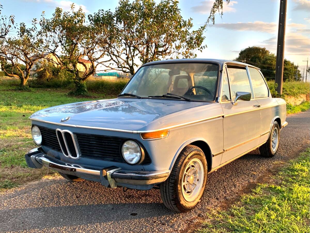 昭和50年式 BMW 2002TII 左H 5速 バケットシート 一時抹消書類有り_画像1