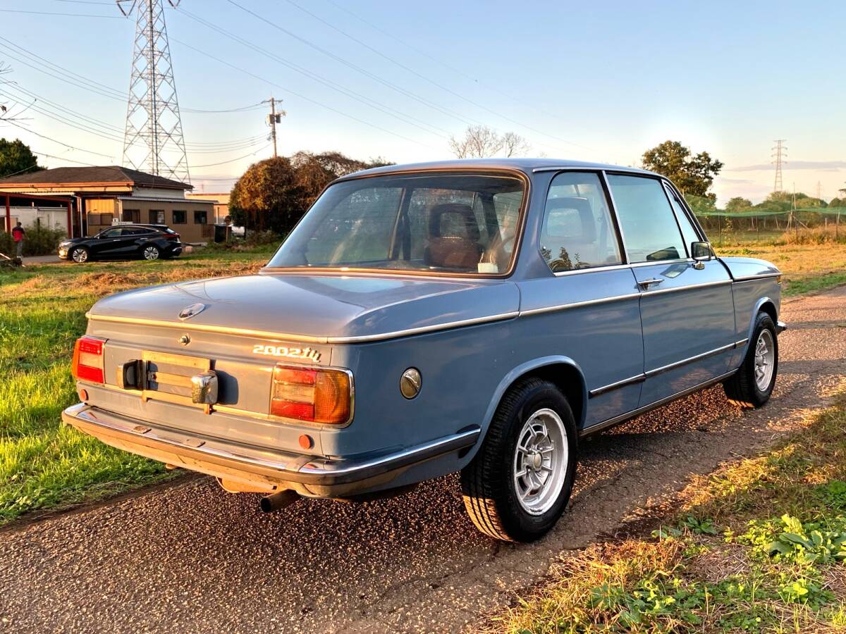 昭和50年式 BMW 2002TII 左H 5速 バケットシート 一時抹消書類有り_画像4