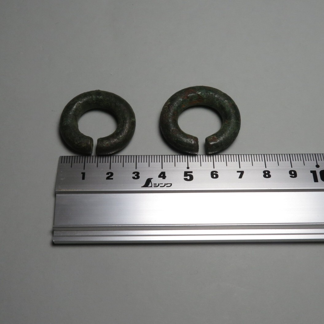 【李朝/高麗 特集出品】古墳 高麗青銅耳環 2点 中国 朝鮮装身具/李朝時代 朝鮮美術lot:0102013_画像9