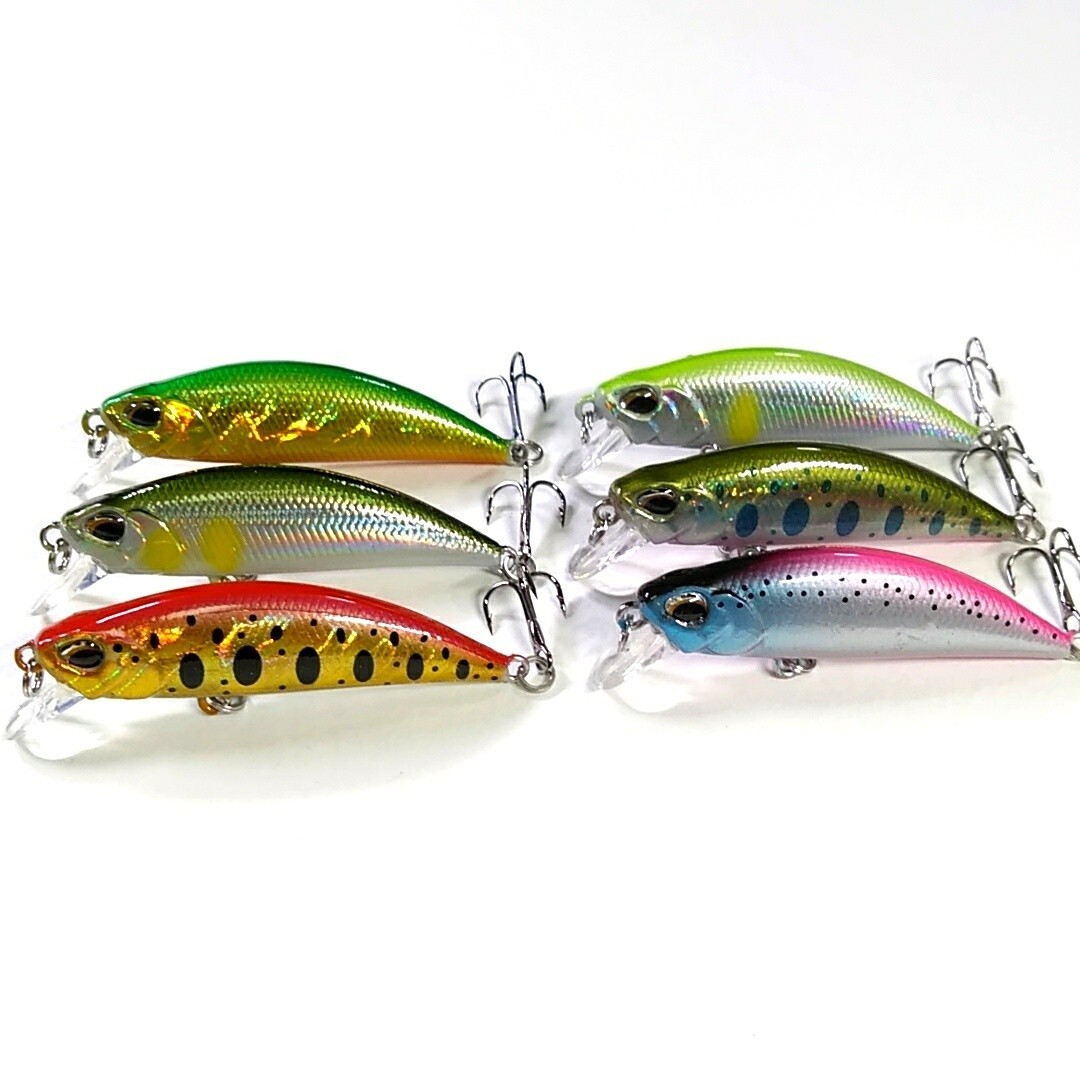 トラウト渓流ミノー 5cm 4.5ｇ 6個セット シンキングミノー リュウキッシュNew-3_画像5