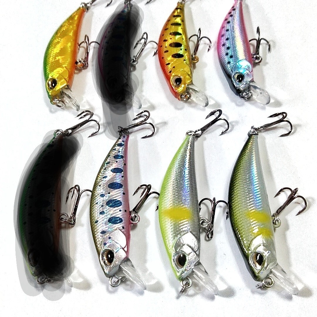 トラウト渓流ミノー 5cm 4.5ｇ 6個セット シンキングミノー リュウキッシュNew-3_画像7