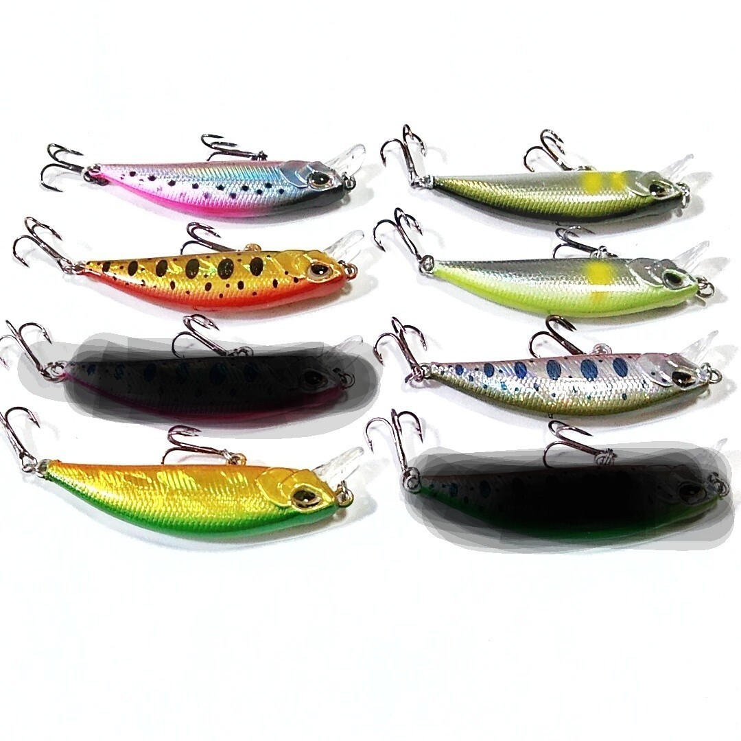 トラウト渓流ミノー 5cm 4.5ｇ 6個セット シンキングミノー リュウキッシュNew-3_画像9