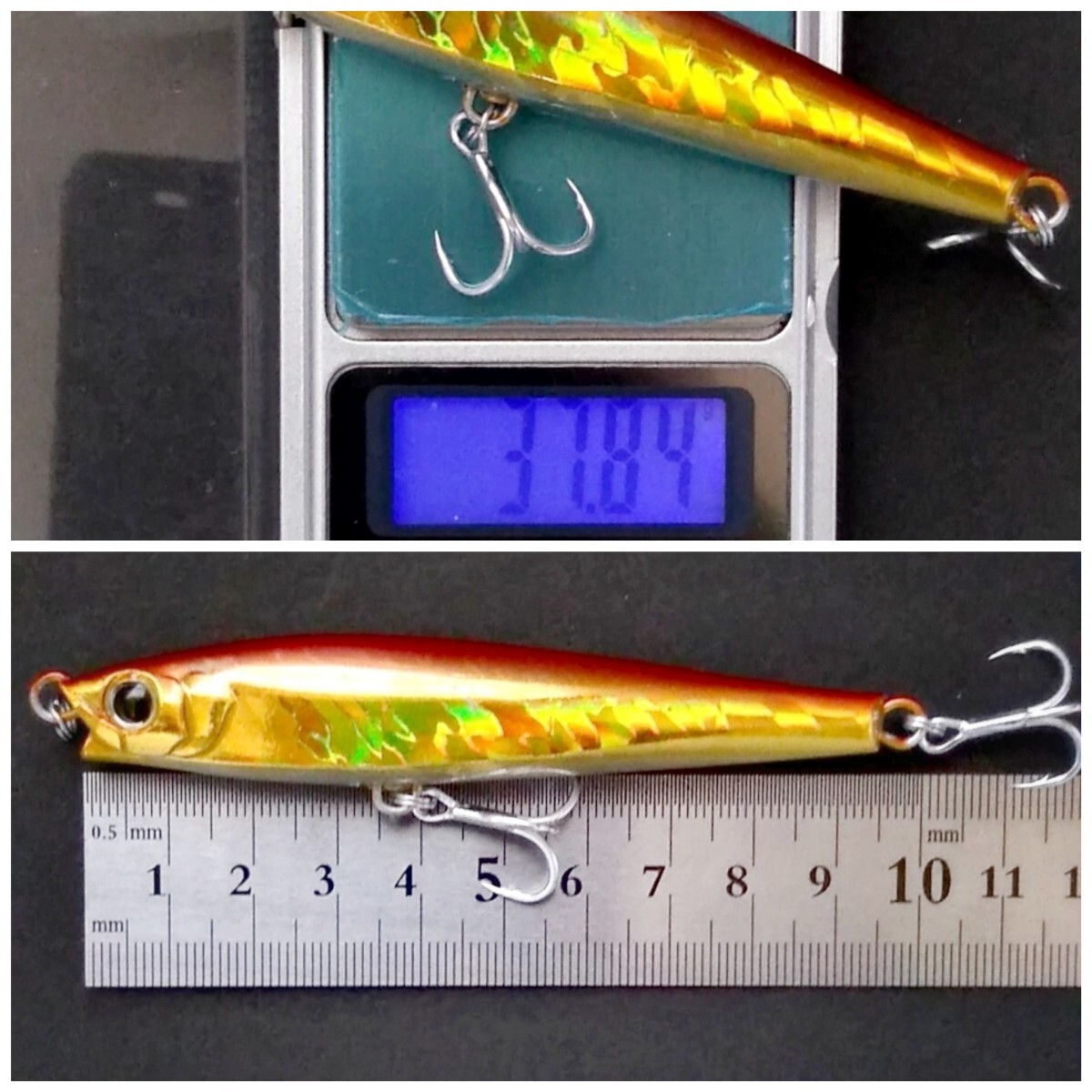 ファースト シンキングペンシル 2サイズコンボ 5本セット シンペン vr1モンスターショットではありません。_画像9