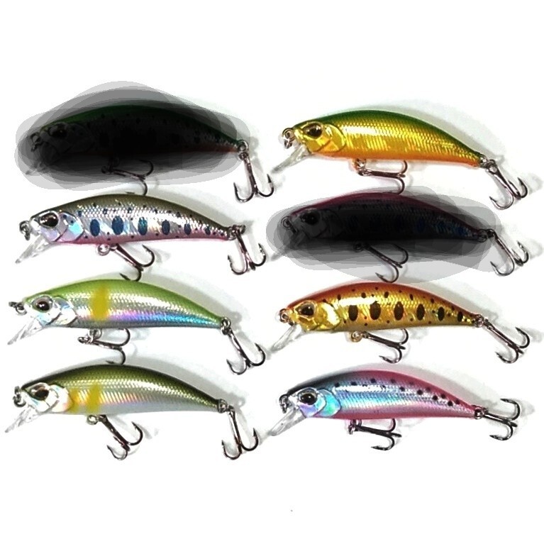 トラウト渓流ミノー 5cm 4.5ｇ 6個セット シンキングミノー リュウキッシュNew-3_画像8