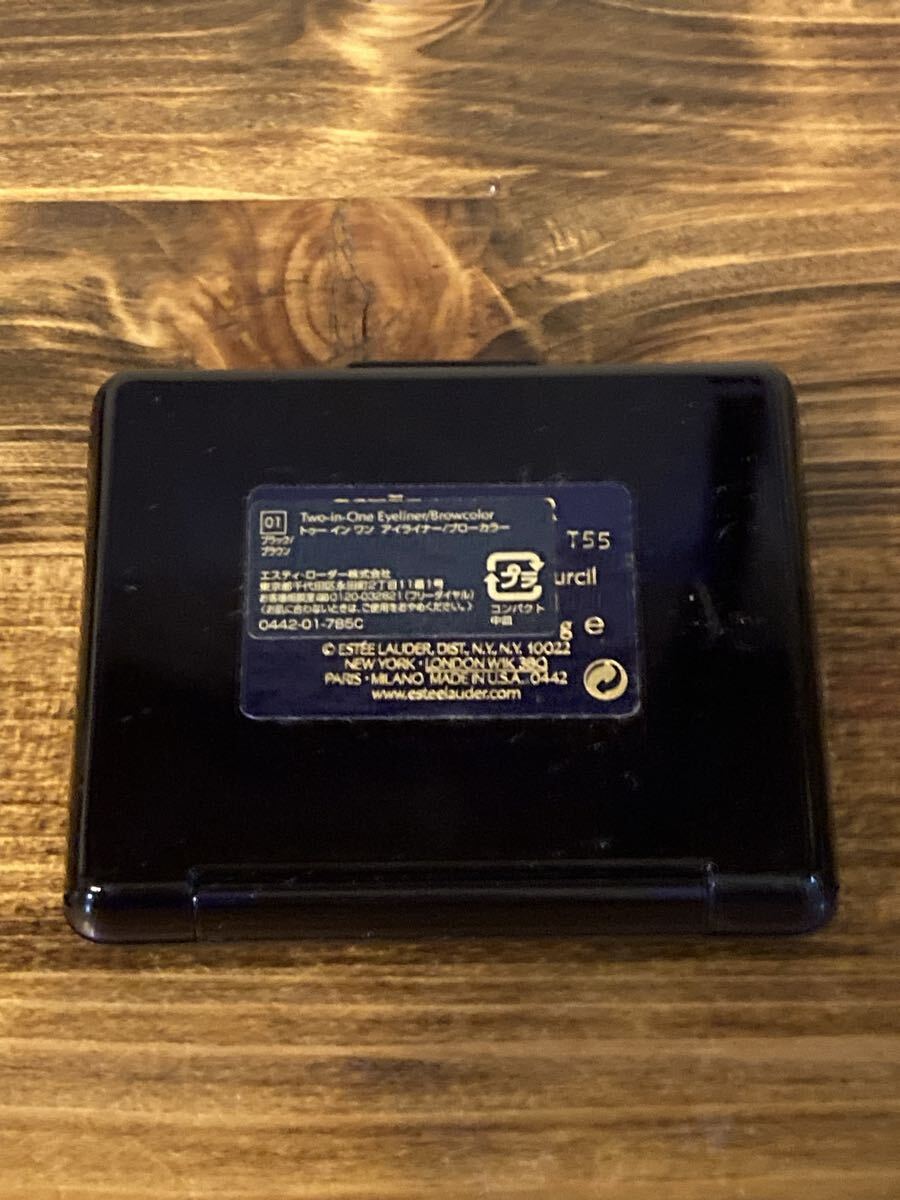 I5J337◆ エスティローダー ESTEE LAUDER トゥー イン ワン アイライナー ブローカラー 01 ブラック ブラウン アイライナー アイブロウ _画像4