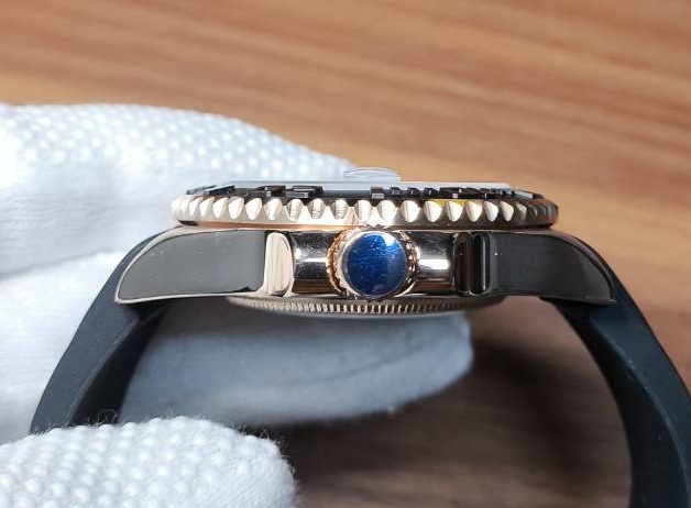 RG NO LOGO ノーロゴ ヨットマスター オマージュ 自動巻き 機械式 NH35 NH35A セラミック サファイア ステンレス ダイバー MOD カスタム_画像8