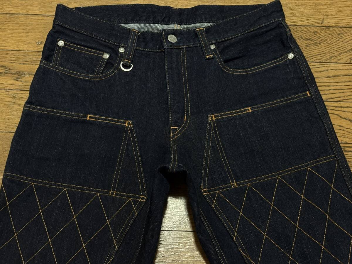 ※児島ジーンズ KOJIMA GENES ダブルニーデニムパンツ 濃紺 日本製 32 　　　　　 BJBE.AJ_画像3