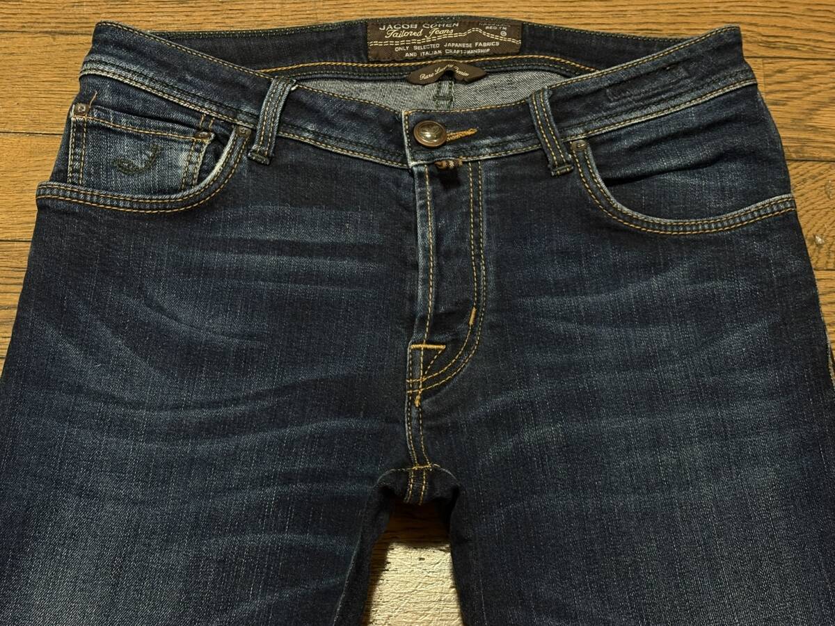 ※JACOB COHEN ヤコブコーエン PW622 OT:43562 ストレッチデニムパンツ インディゴ イタリア製 34 BJBE.AJ_画像4