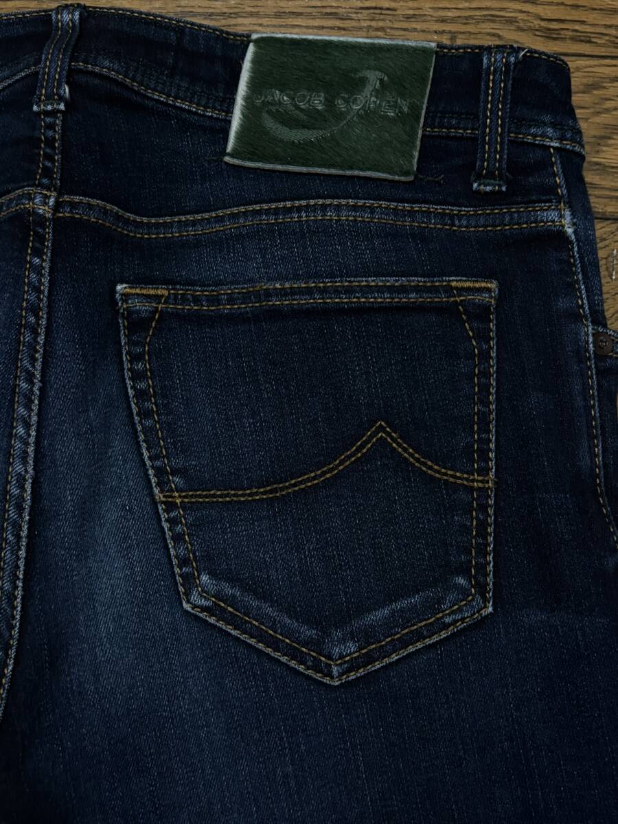 ※JACOB COHEN ヤコブコーエン PW622 OT:43562 ストレッチデニムパンツ インディゴ イタリア製 34 BJBE.AJ_画像5