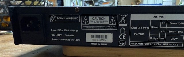 ★★Classic Pro クラシックプロ DCP400 パワーアンプ　中古動作品★★_画像4