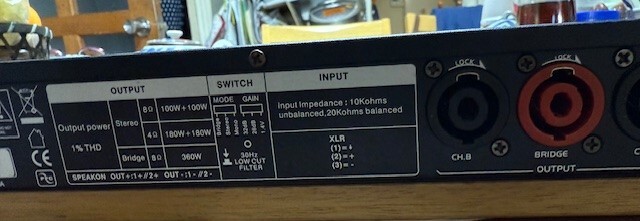 ★★Classic Pro クラシックプロ DCP400 パワーアンプ　中古動作品★★_画像5