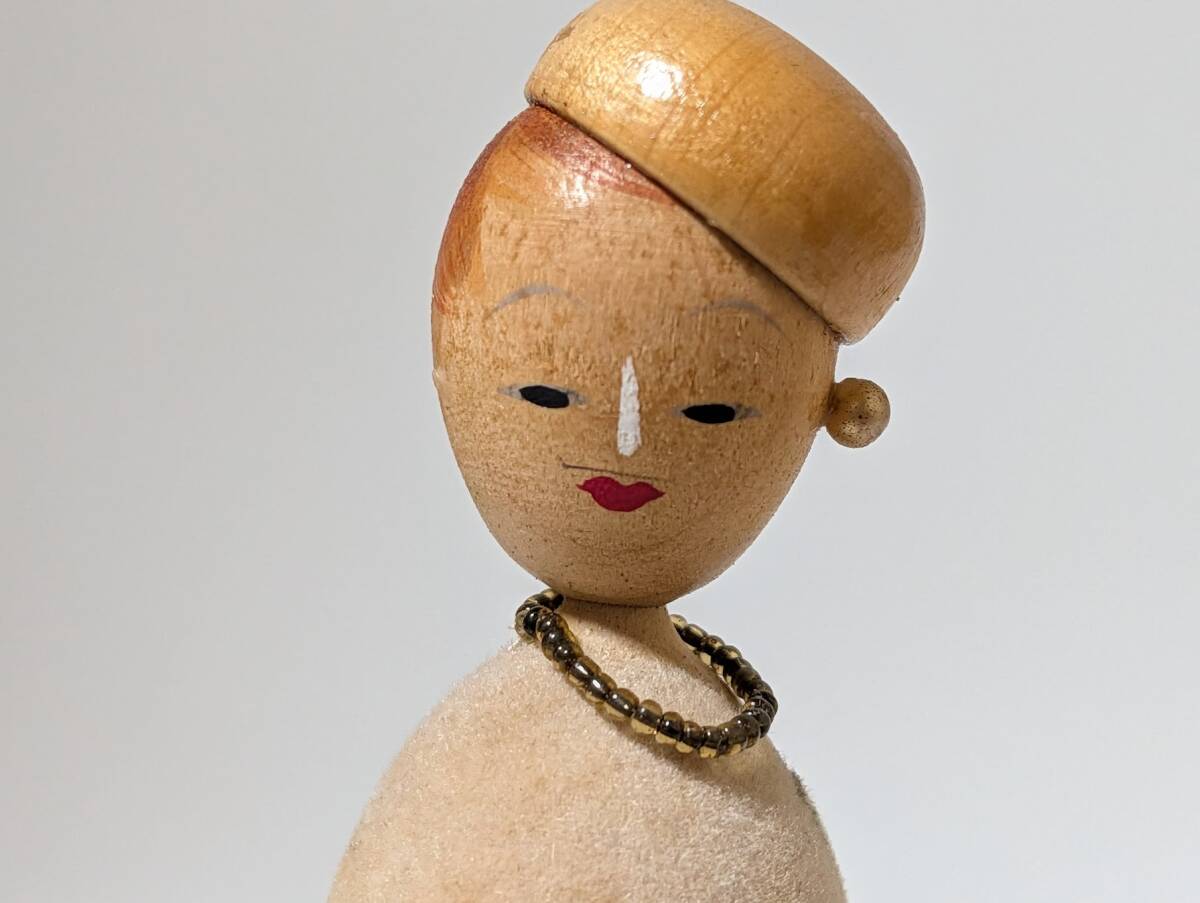 64 溫泉土産 信州山田溫泉 バスガイド？ 女性 制服 創(chuàng)作こけし 日本人形 郷土人形 伝統(tǒng) 郷土玩具 スチュワーデス
