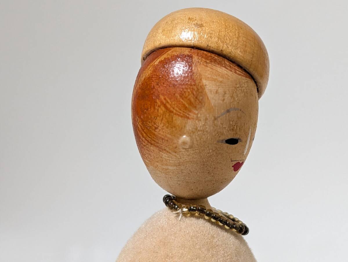 64 溫泉土産 信州山田溫泉 バスガイド？ 女性 制服 創(chuàng)作こけし 日本人形 郷土人形 伝統(tǒng) 郷土玩具 スチュワーデス
