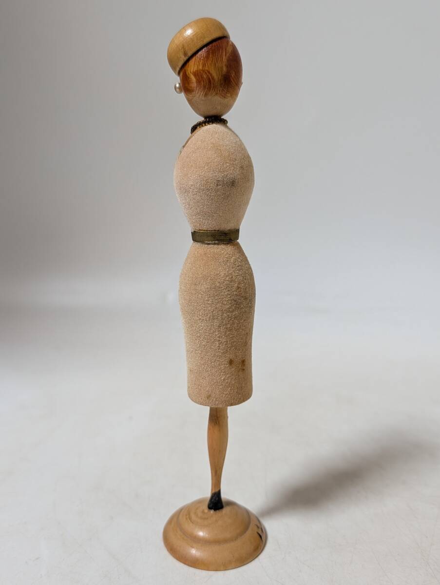 64 溫泉土産 信州山田溫泉 バスガイド？ 女性 制服 創(chuàng)作こけし 日本人形 郷土人形 伝統(tǒng) 郷土玩具 スチュワーデス