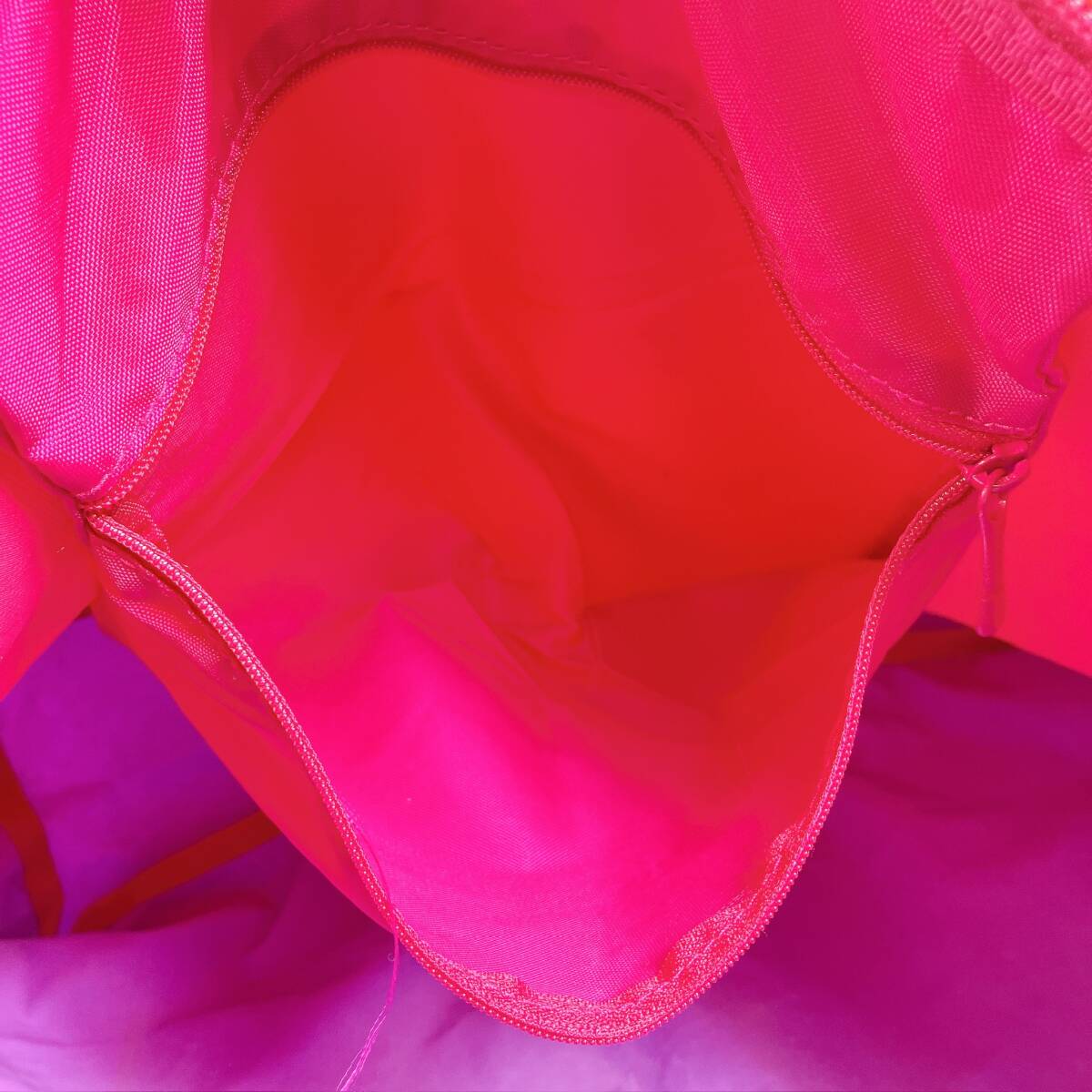 D1867◯ O‘NEILL オニール ハンドバッグ トートバッグ キャンバス 紫 パープル ライトブルー 水色 赤 レッド オレンジ レディース_画像8