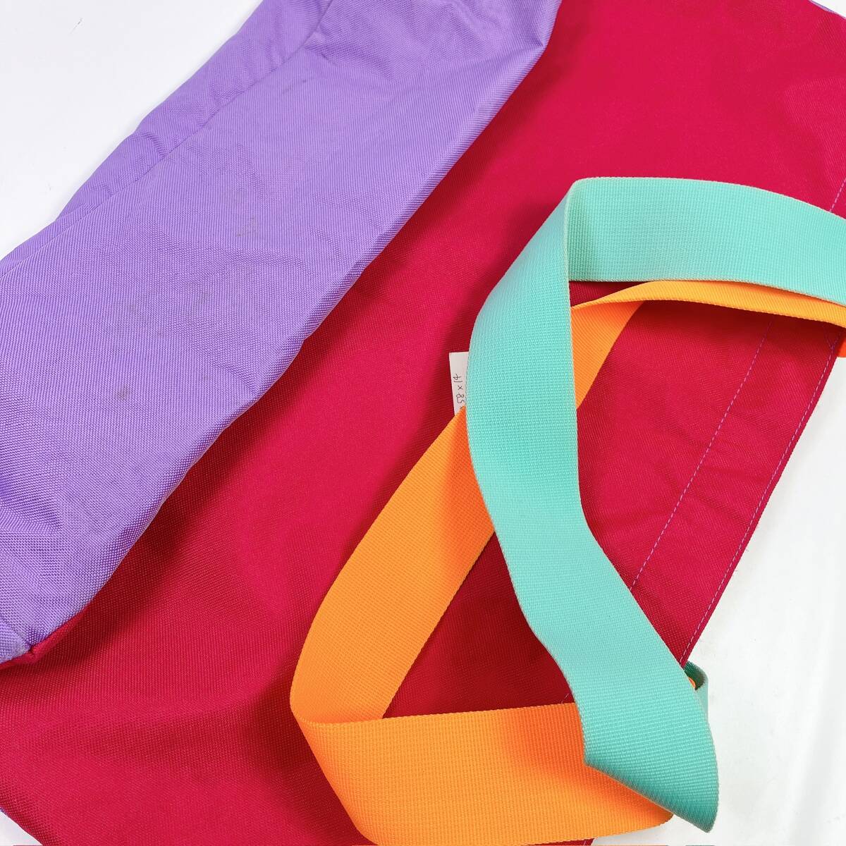 D1867◯ O‘NEILL オニール ハンドバッグ トートバッグ キャンバス 紫 パープル ライトブルー 水色 赤 レッド オレンジ レディース_画像10