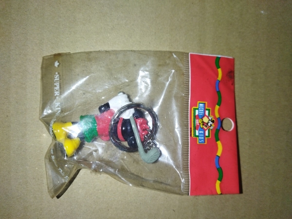 レトロ 当時物 ディズニー Mickey for kids ミニーマウス ゴルフ キーホルダー_画像2