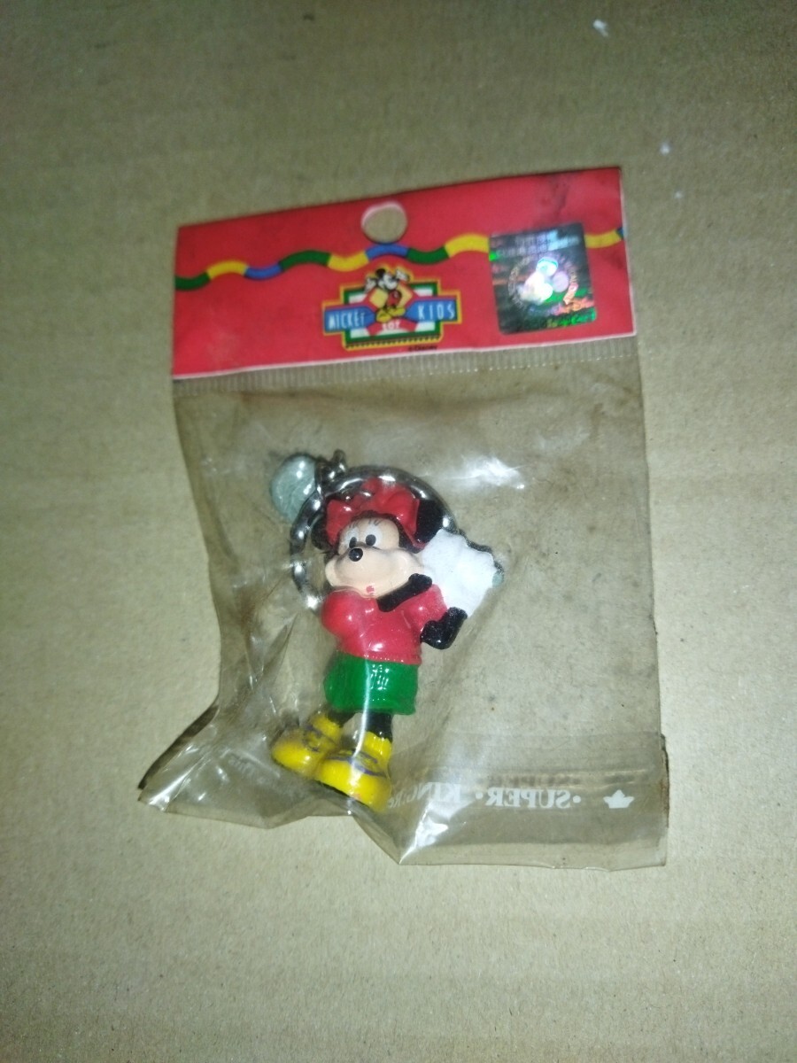 レトロ 当時物 ディズニー Mickey for kids ミニーマウス ゴルフ キーホルダー_画像1