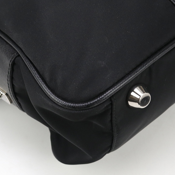 中古良品 PRADA プラダ ブリーフケース VA0702 ビジネスバッグ メンズ ブラック_画像7