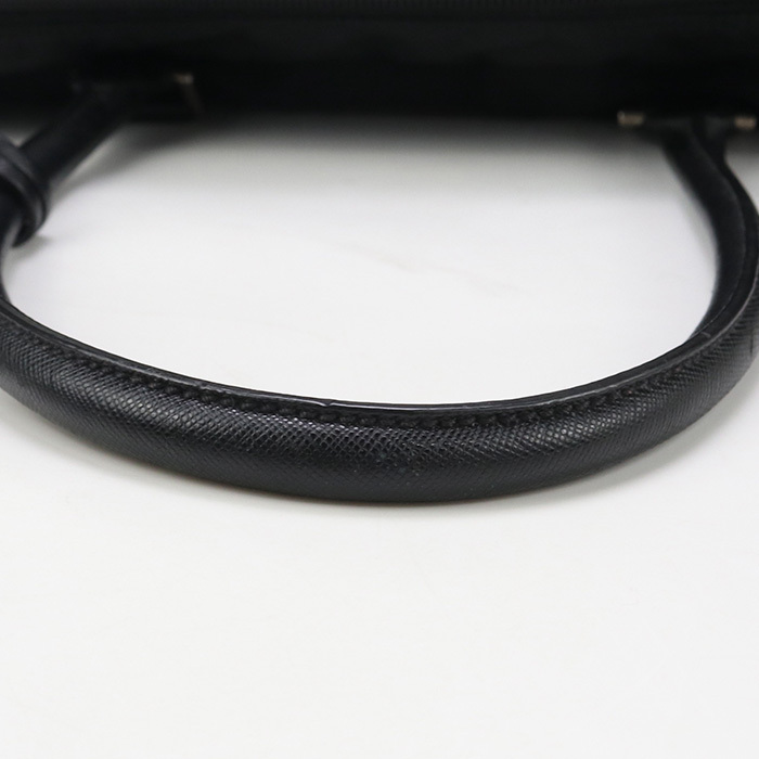 中古良品 PRADA プラダ ブリーフケース VA0702 ビジネスバッグ メンズ ブラック_画像8