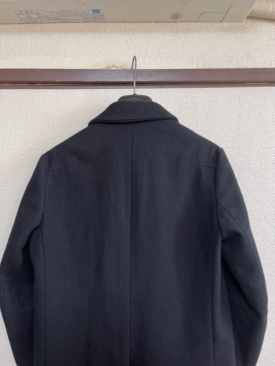 【良品】【裏地は音符柄】 NUMBER NINE ナンバーナイン CHESTER COAT 音符チェスターコート ロングジャケット BLACK ブラック 黒 即決あり_画像6