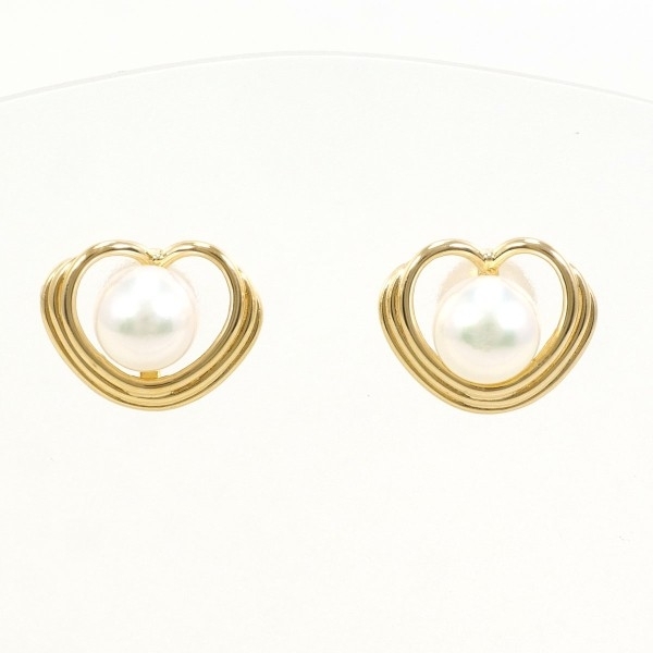 K18YG ピアス パール（真珠） 総重量約1.3g 中古 美品 送料無料☆0315