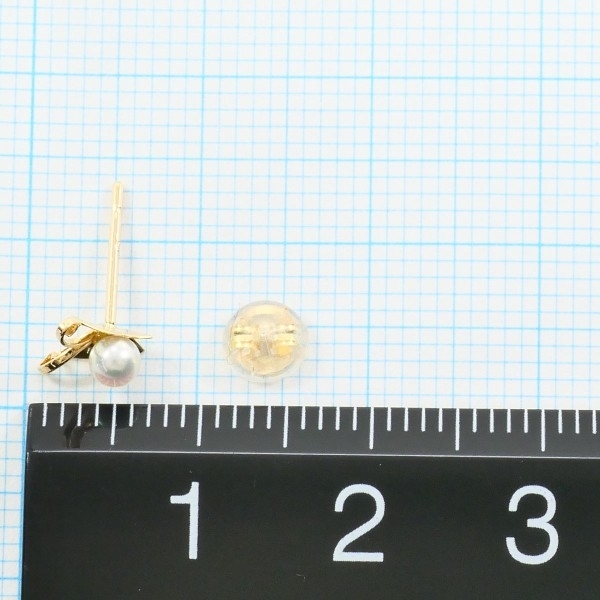 K18YG ピアス パール（真珠） 総重量約0.3g 中古 美品 送料無料☆0315_画像4