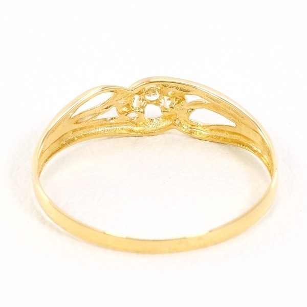 K18YG リング 指輪 11号 ダイヤ 総重量約0.7g 中古 美品 送料無料☆0315_画像4