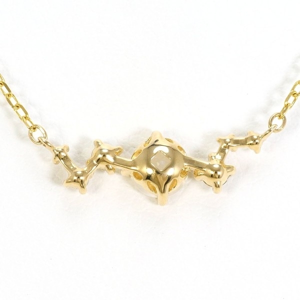 K10YG ネックレス ブルームーンストーン ダイヤ 総重量約1.0g 約41cm 中古 美品 送料無料☆0315_画像4