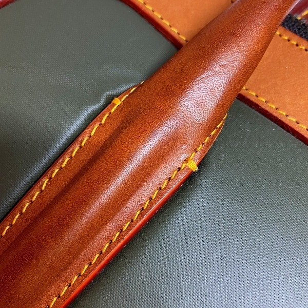 ハンティングワールド カーキ ナイロン バッグ ハンドバッグ ユニセックス☆0333_画像7