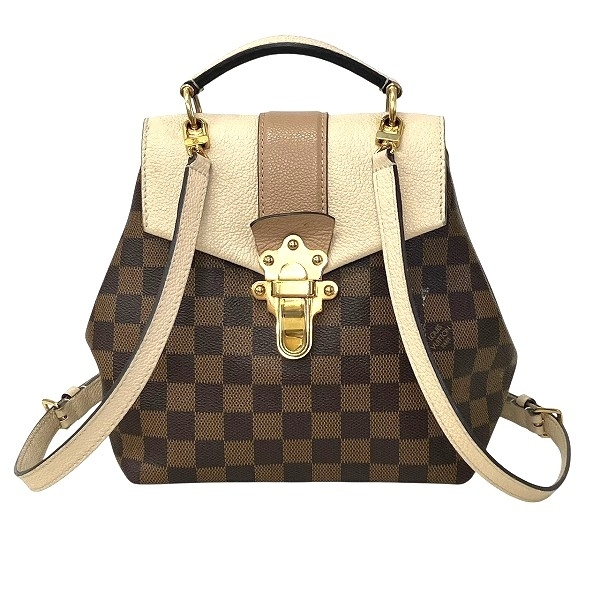 ルイヴィトン ダミエ エベヌ クラプトン N42259 バッグ リュック レディース☆0338_画像1