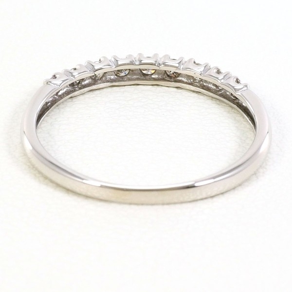 K10WG リング 指輪 15号 ダイヤ 0.20 総重量約1.0g 中古 美品 送料無料☆0338_画像4