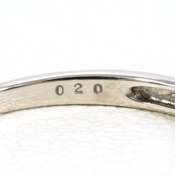 K10WG リング 指輪 15号 ダイヤ 0.20 総重量約1.0g 中古 美品 送料無料☆0338_画像7