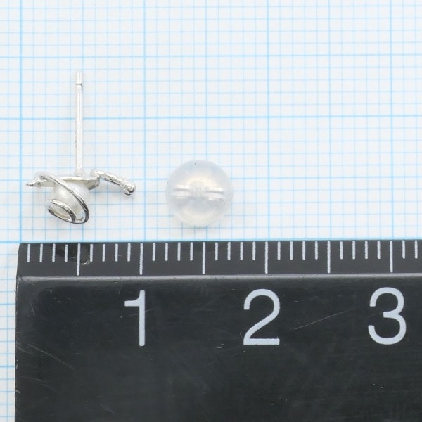 K14WG ピアス パール（真珠） 総重量約0.4g 中古 美品 送料無料☆0315_画像4
