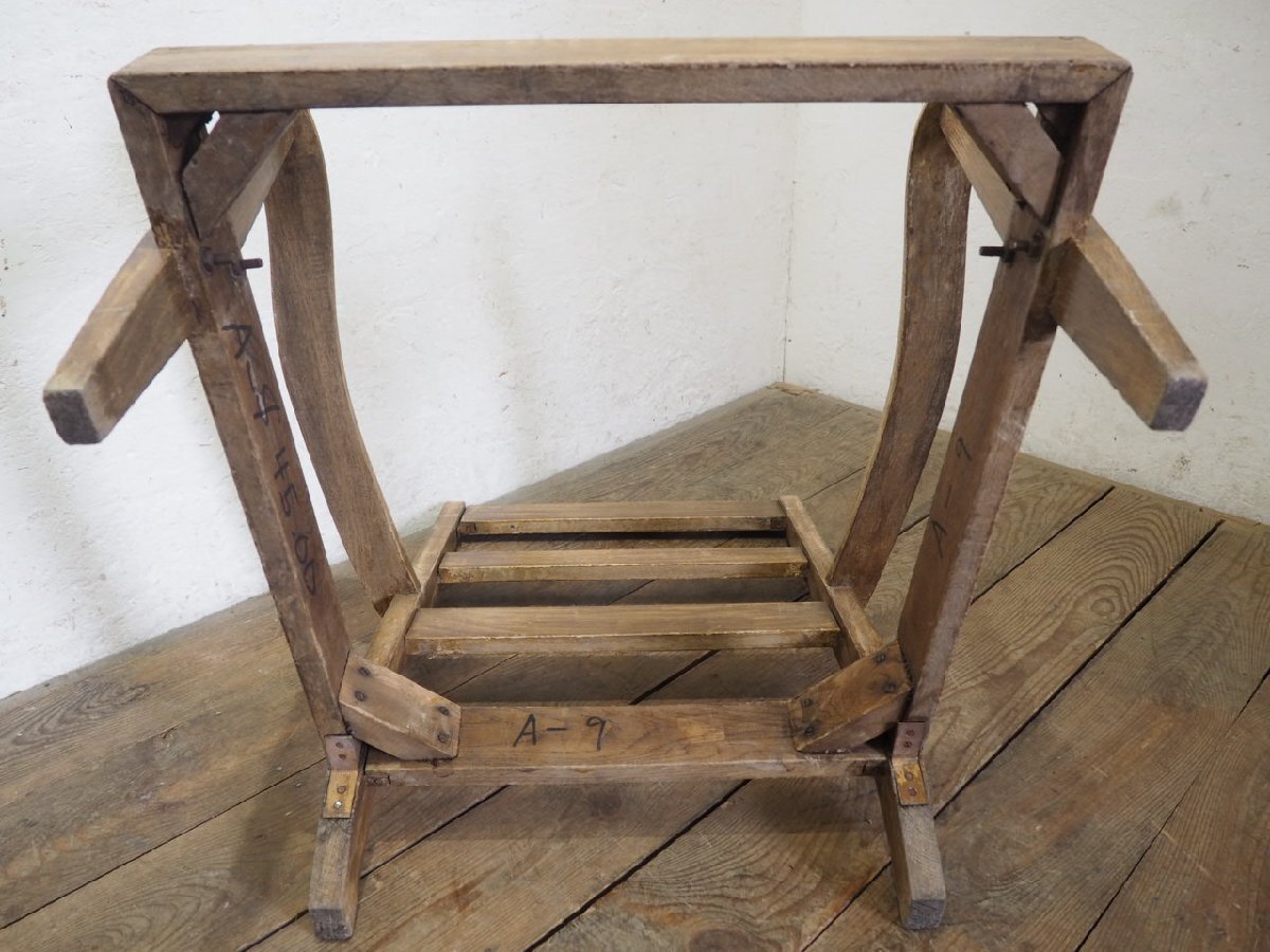 taU0084*④ Vintage * ретро старый из дерева стул. только рама * стул стул диван переделка DIY Cafe living интерьер Q двор 