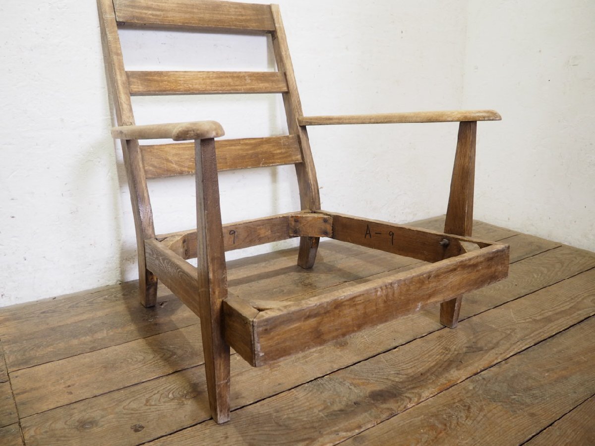 taU0084*④ Vintage * ретро старый из дерева стул. только рама * стул стул диван переделка DIY Cafe living интерьер Q двор 