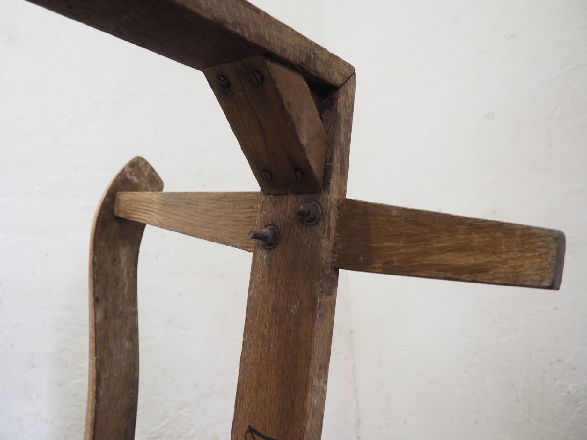 taU0084*④ Vintage * ретро старый из дерева стул. только рама * стул стул диван переделка DIY Cafe living интерьер Q двор 