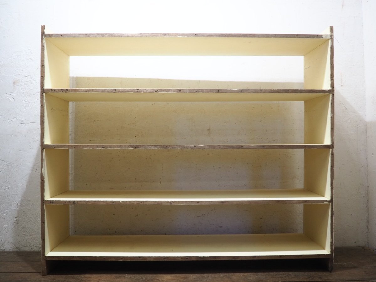 ta груз U0270*H136,5cm×W160cm* симпатичный краска. большой из дерева дисплей подставка * большой полка витрины экспонирование полки книжный шкаф retro Vintage U(yaE) блок 