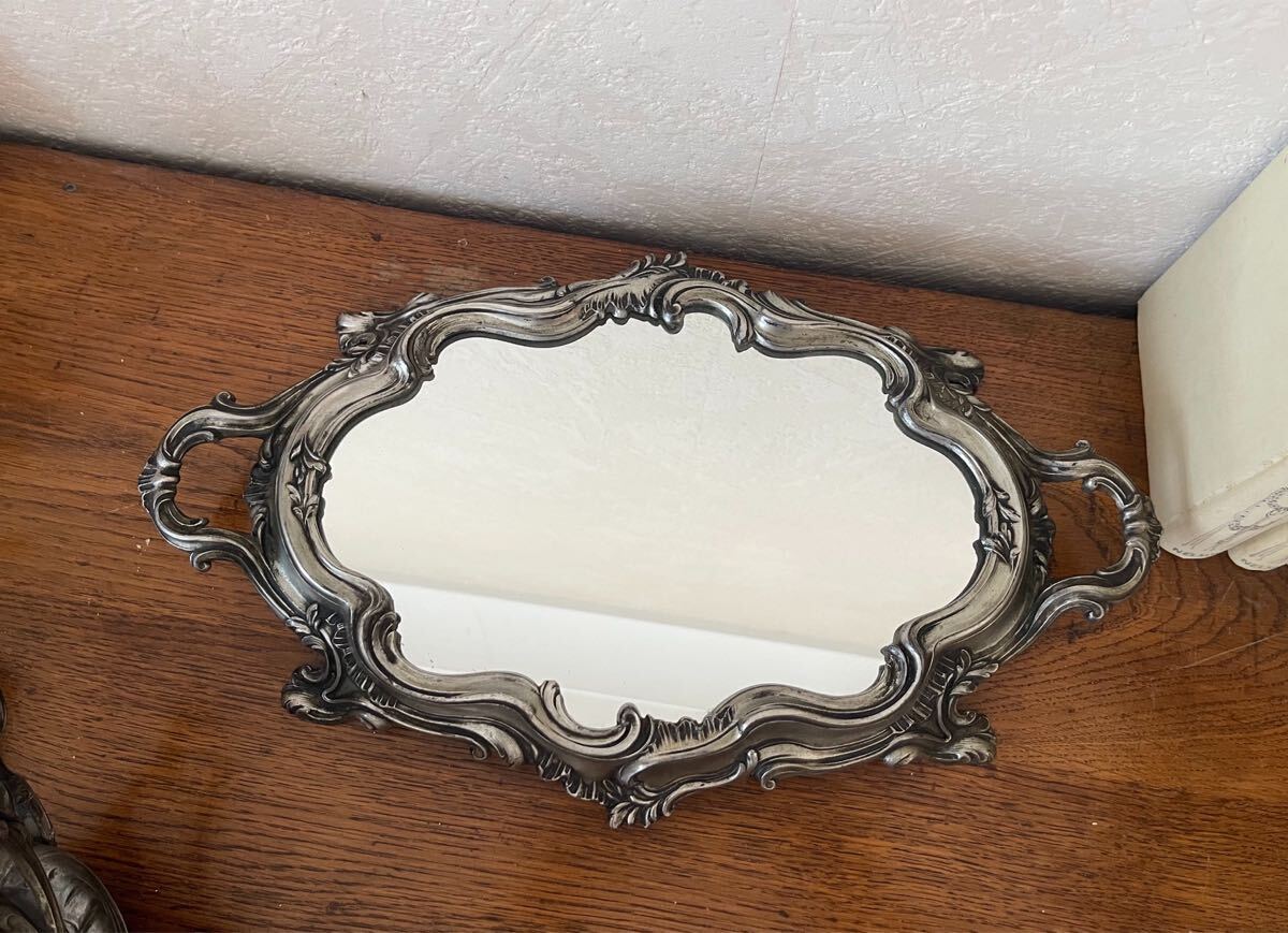  Франция античный ja Rudy nie-ru зеркало tray комплект ro kai yu оборудование орнамент роза Louis 15. форма 