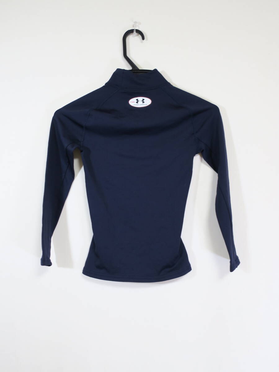 アンダーアーマー 裏起毛 ハイネック アンダーウェア インナー シャツ 長袖 ジュニア 140cm キッズ 子ども コンプレッション_画像2