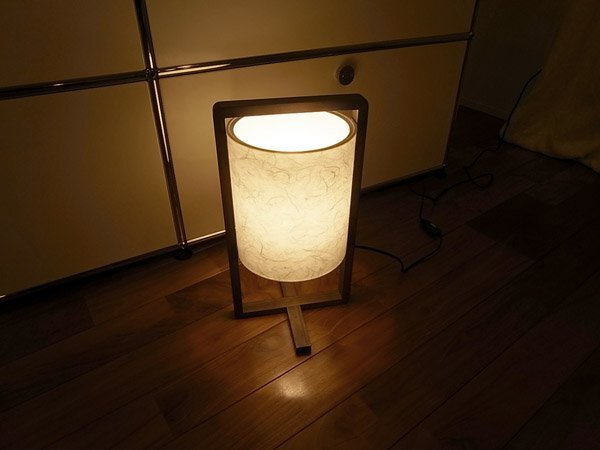 レア●乃村工藝社●オリジナル●テーブルスタンド●テーブルランプ●和紙シェード●天然木●ジャパニーズモダン●和洋折衷_画像1