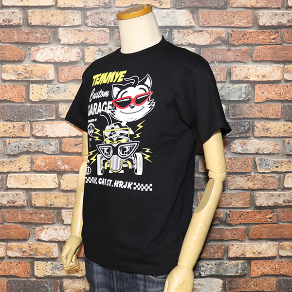 BLACK【S】TEMMYE ティミー by CREAM SODA クリームソーダ C-GARAGE　カスタムガレージ Tシャツ TE25T-03 　ホットロッド　ロカビリー_画像2