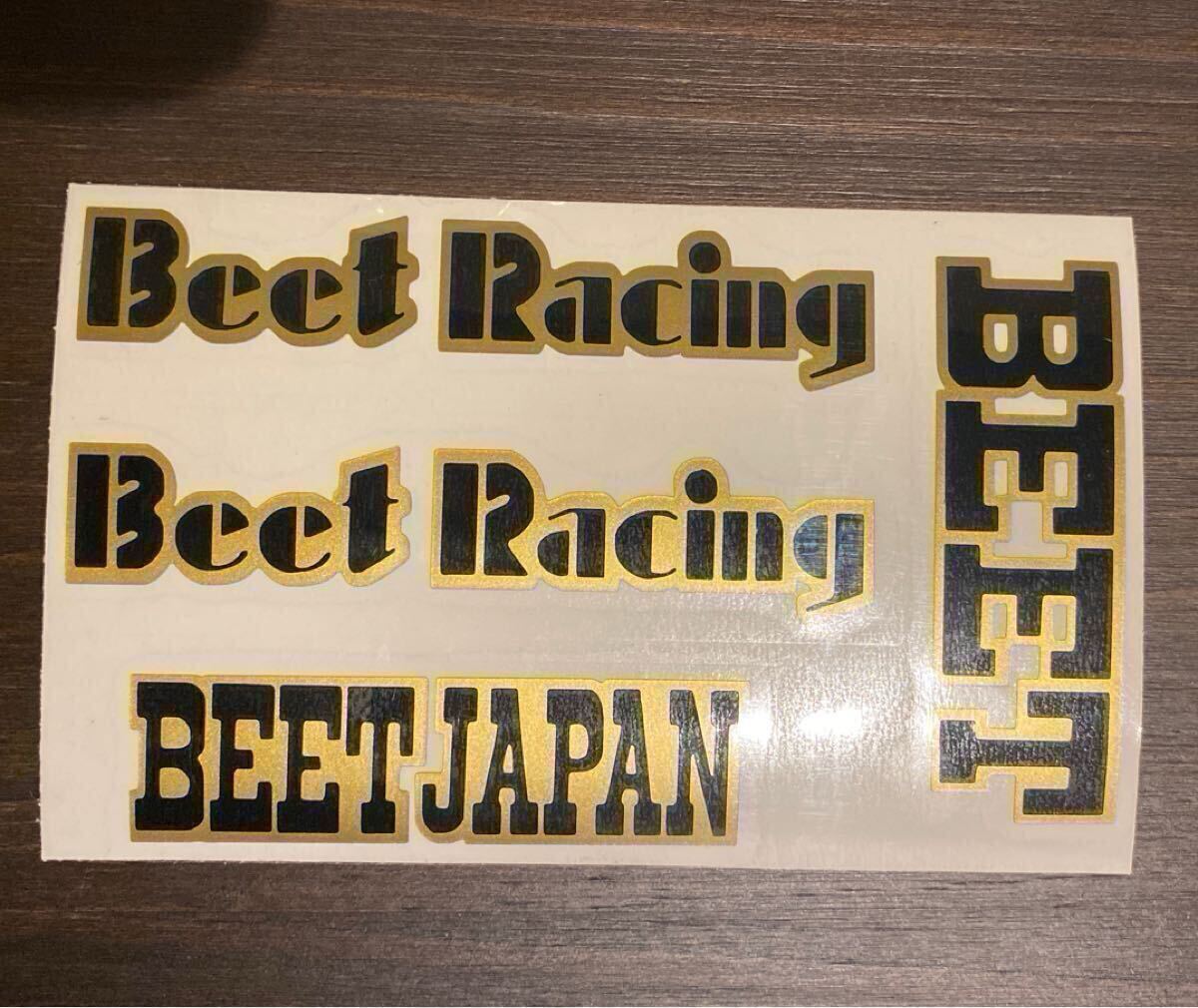 BEET стикер BEETRACING BEETJAPAN Gold × черный чёрный золотой BEET стикер BEETRACING BEETJAPAN Gold × черный чёрный золотой